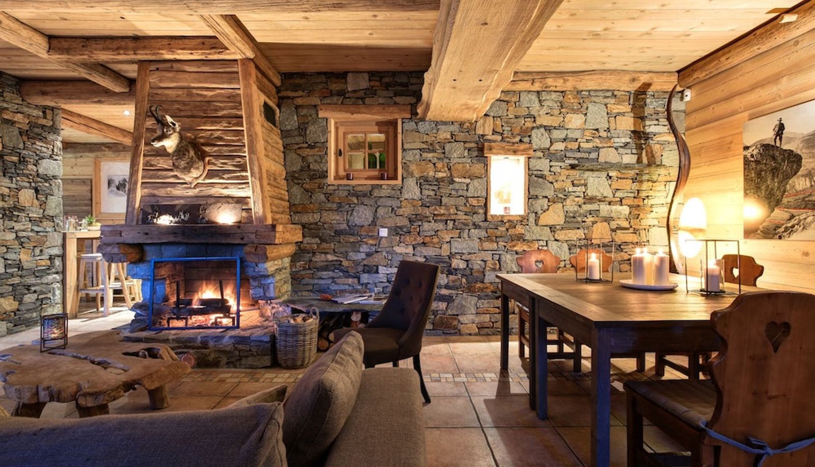 Salón - Chalet White Eden