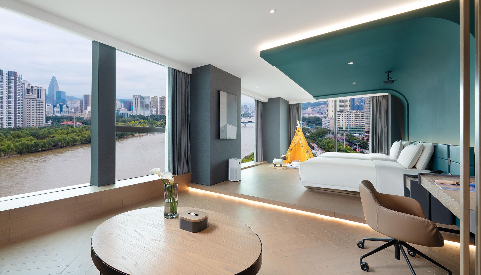 Room - Lanzhou Convention and Exhibition Center Gaogao Hejing Atour S Hotel Lanzhou Convention and Exhibition Center Tianxing riverside era