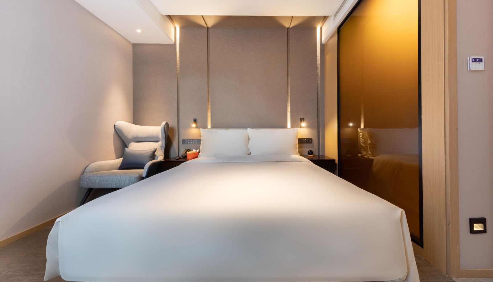 Zimmer - Shanghai Lujiazui Deping Road Subway Station Atour Hotel Deping Road subway station