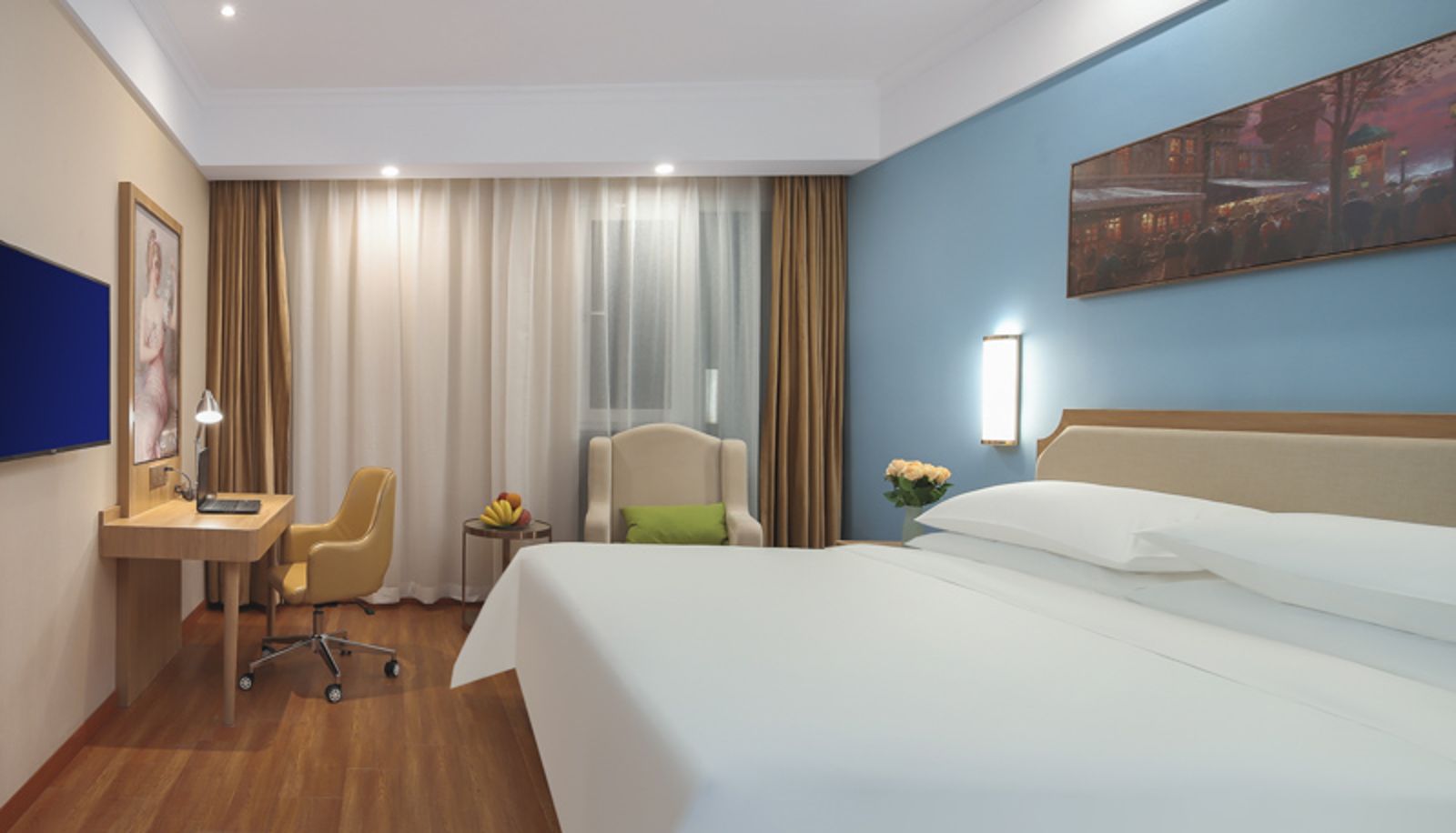 Zimmer - Vienna San Hao Hotel (Hefei south High−speed Rail way Station Luoyang Central Garden expo park hotel)