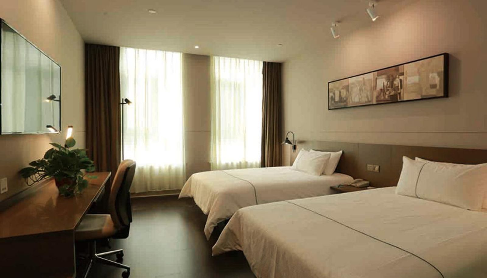 Zimmer - Heze Jinjiang Inn Select Guiling Road Nera the Wanxiang Plaza