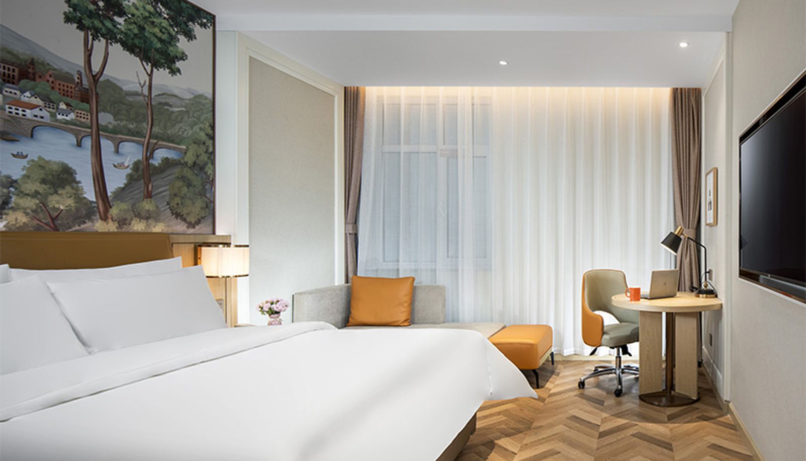 Zimmer - Jilin Hotel) Tonghua vienna hotel(Wanda Plaza