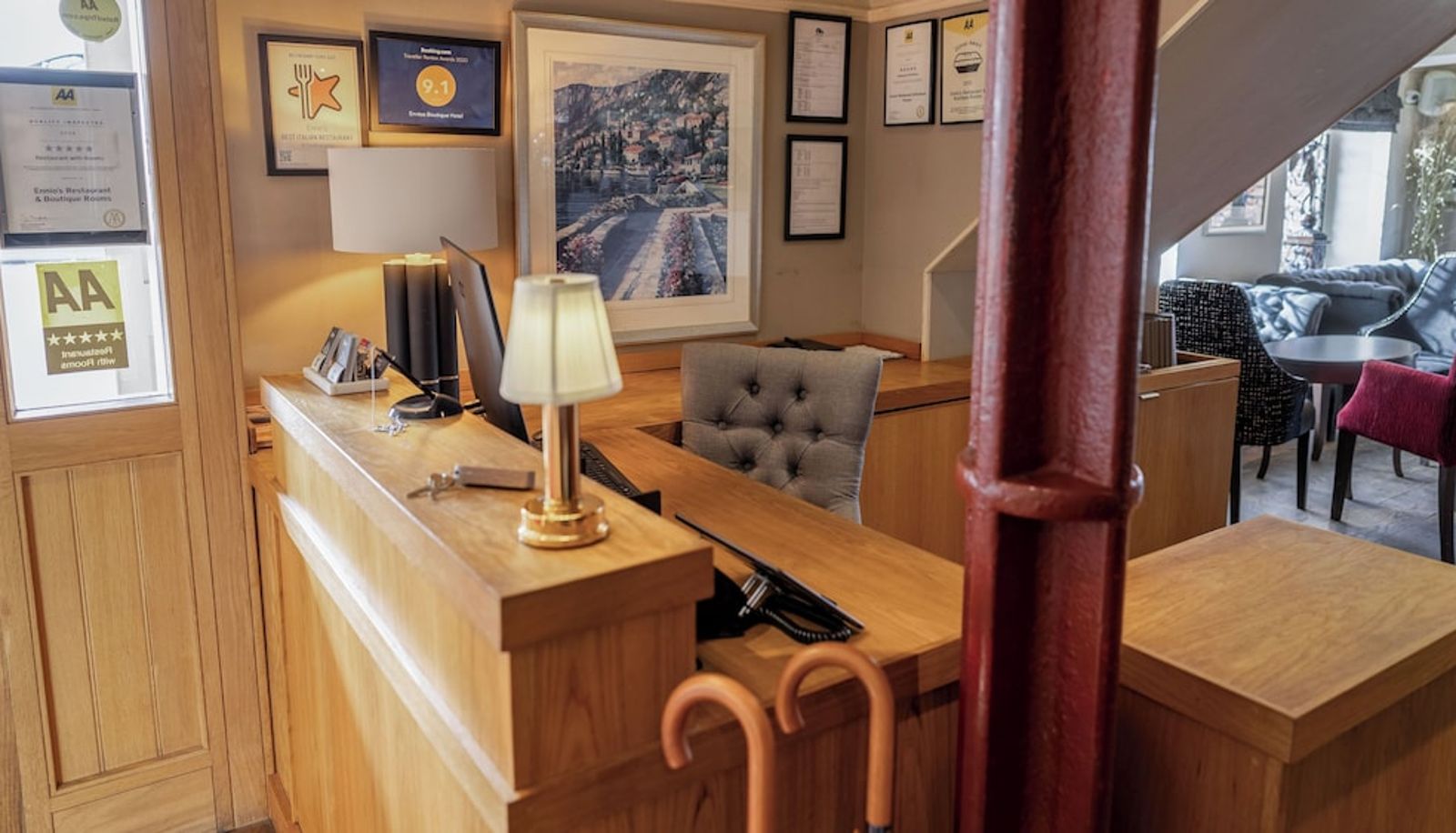Rezeption - Ennios Boutique Hotel Rooms