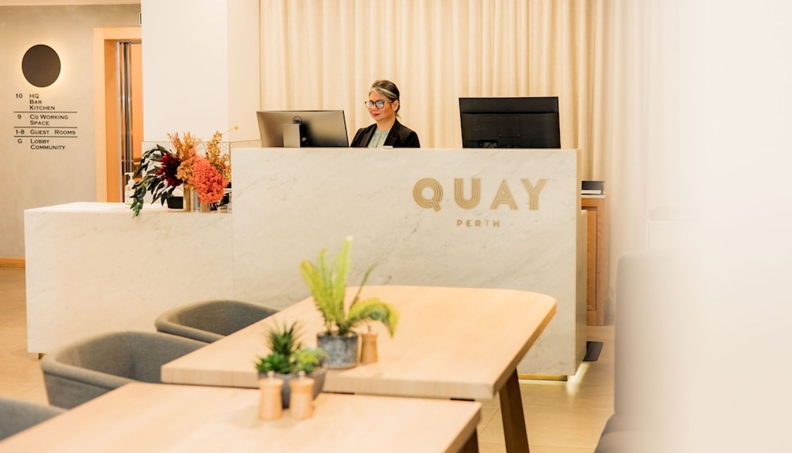 Rezeption - Quay Perth Hotel