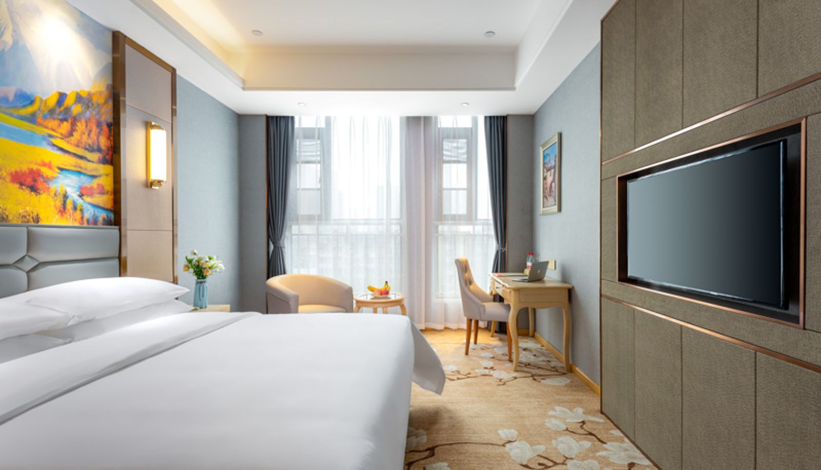Zimmer - Vienna Hotel(Wuhan International Expo Center Jiangang subway station Hotel)