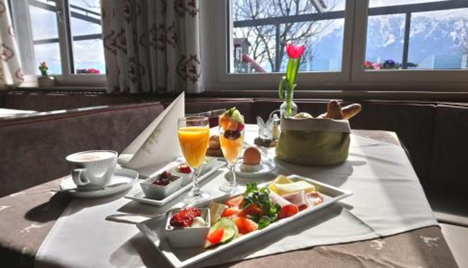 Frühstücksraum innerhalb des Restaurants - Hotel & Restaurant Rupertigau