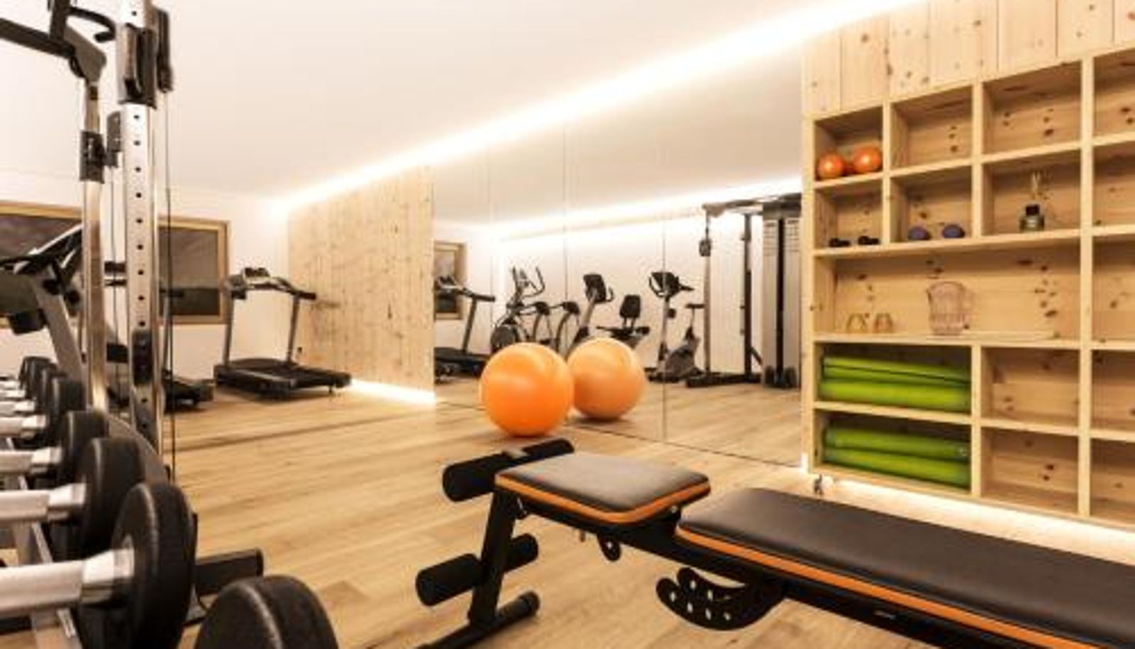 Wellness- en fitnessruimte - Sporthotel Floralpina