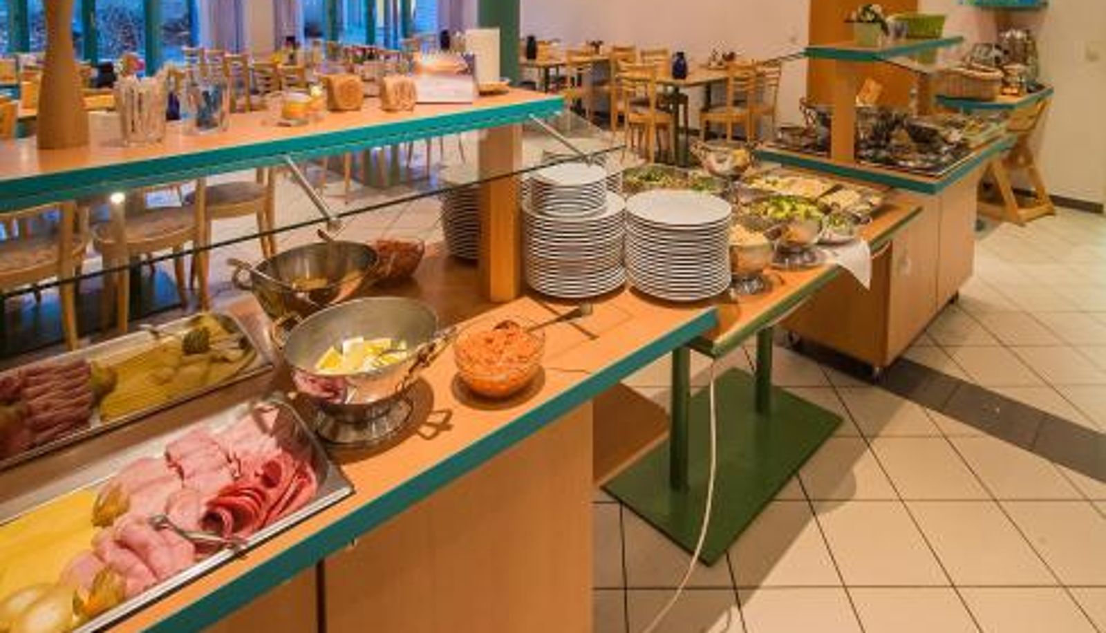 Frühstücksraum innerhalb des Restaurants - CVJM Familienferienstätte Huberhaus