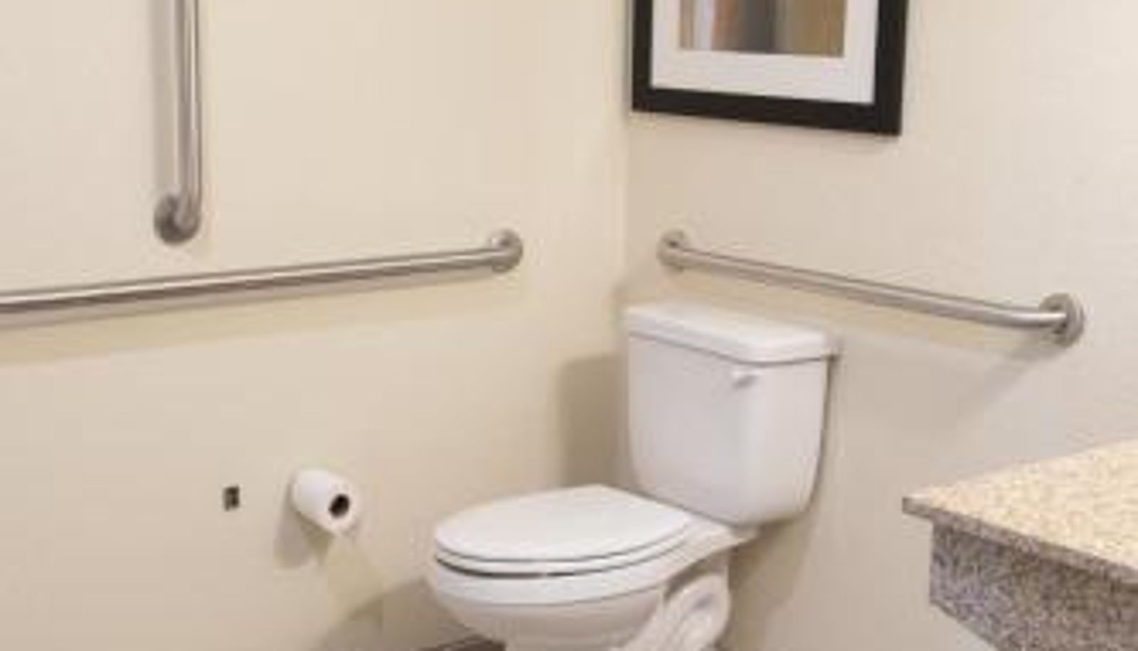 Badezimmer - Cobblestone Inn & Suites -Springfield
