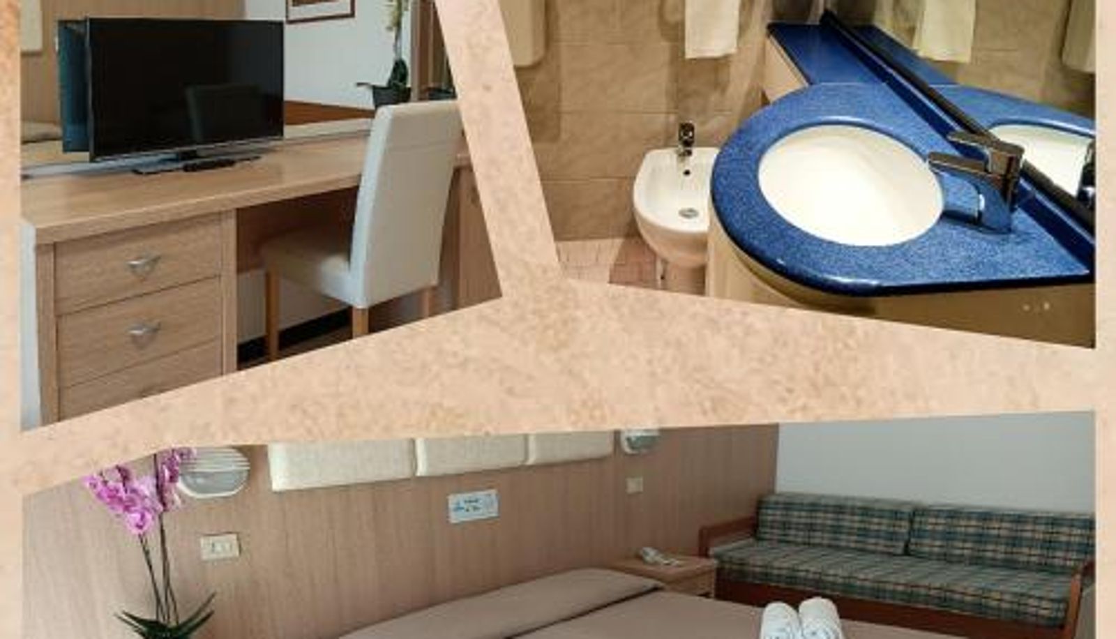Dreibettzimmer - Hotel Cormoran