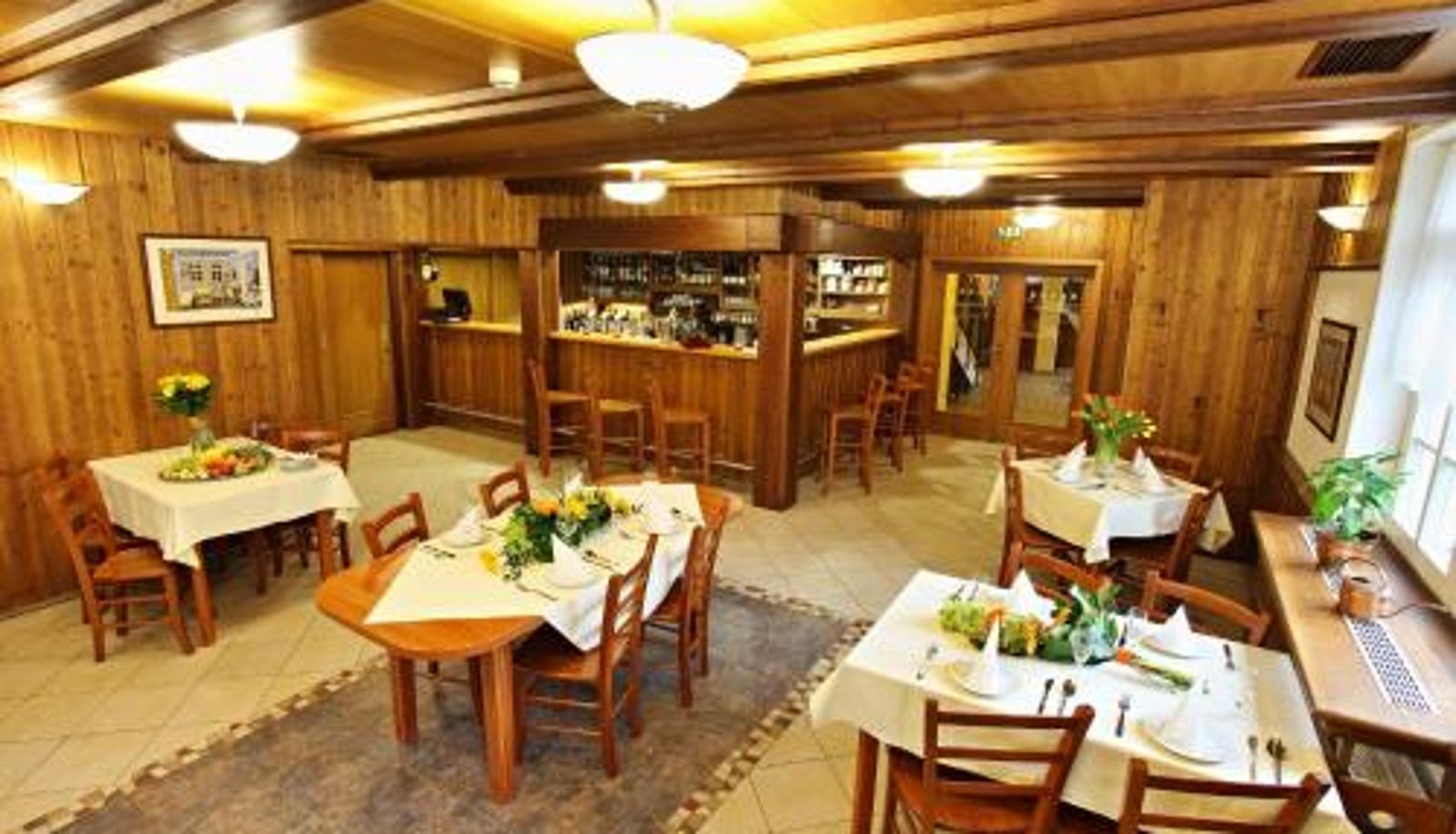 Breakfast room within the restaurant - Hotel Lesní Chata