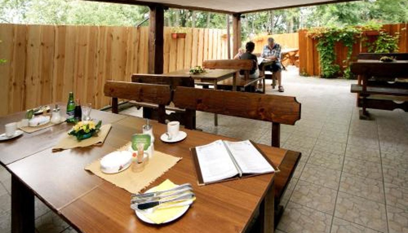Frühstücksraum innerhalb des Restaurants - Rodinný hotel Myslivna
