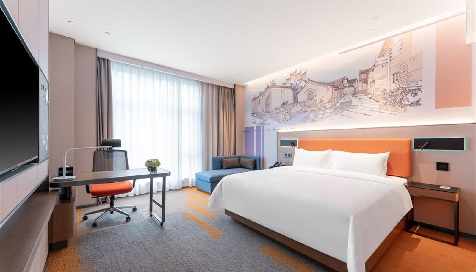 Kamer - Hampton by Hilton Ningbo Ninghai Keji Avenue