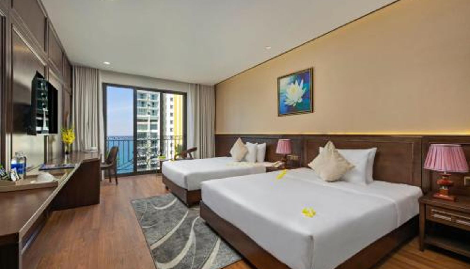 Chambre Familiale - Golden Lotus Hotel Da Nang - Rooftop Bar Sea View