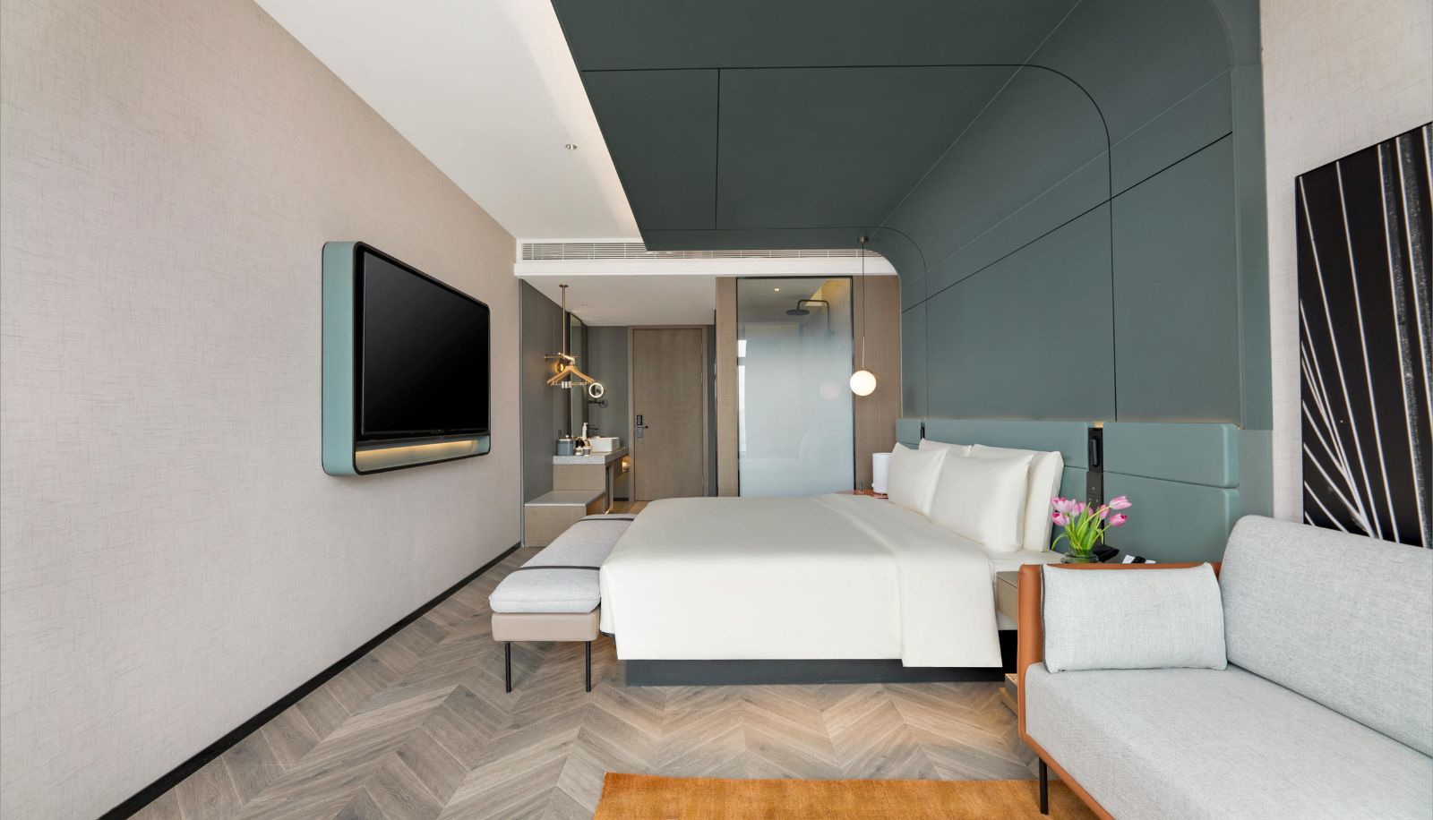 Chambre - Lanzhou Asia Europe International High Altitude Atour S Hotel (Provincial Government Store)