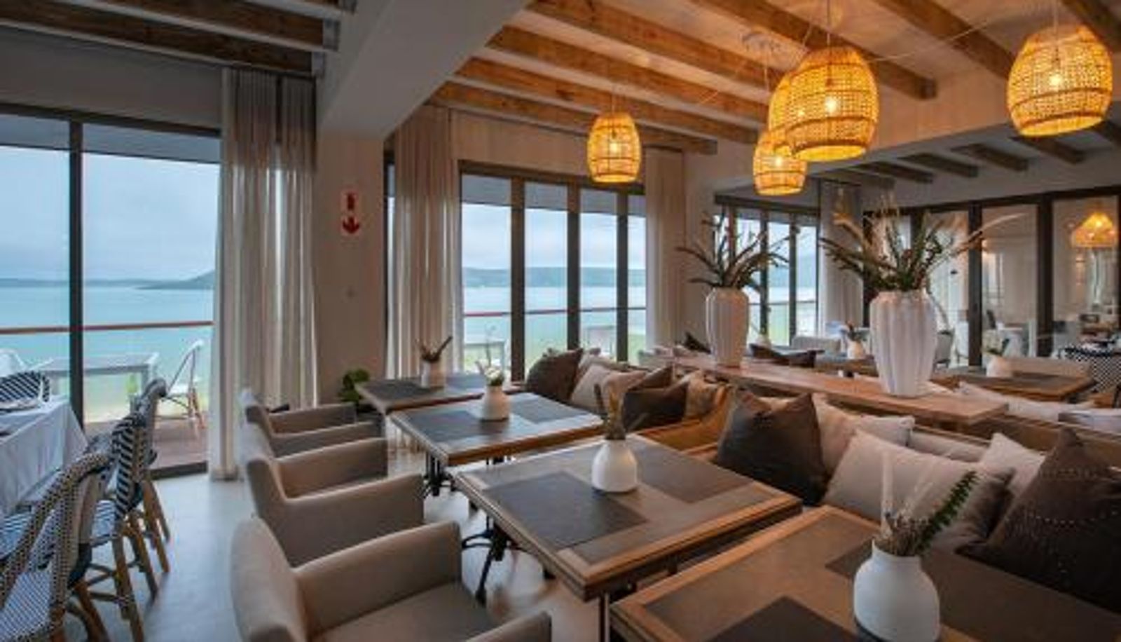 Breakfast room within the restaurant - The Shark Bay Boutique Hotel & Spa