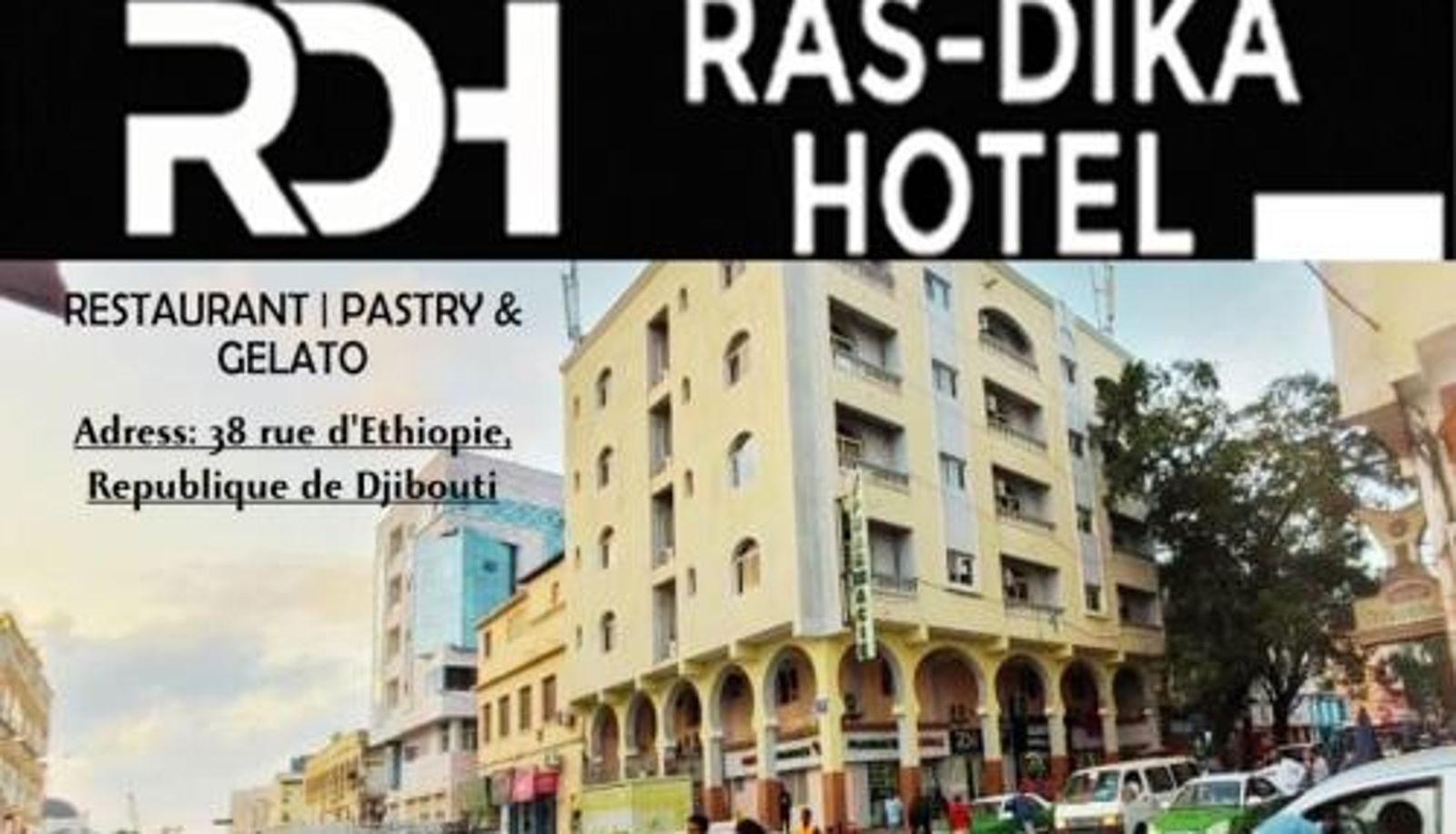 Zewnętrzna część hotelu - Ras Dika Hotel