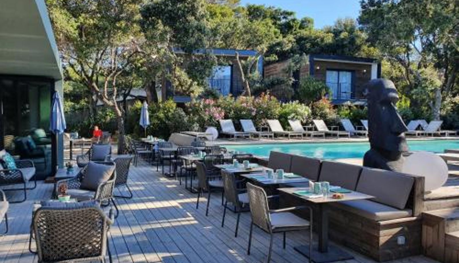 Ontbijtzaal in het restaurant - Le Lodge des Îles d'Or