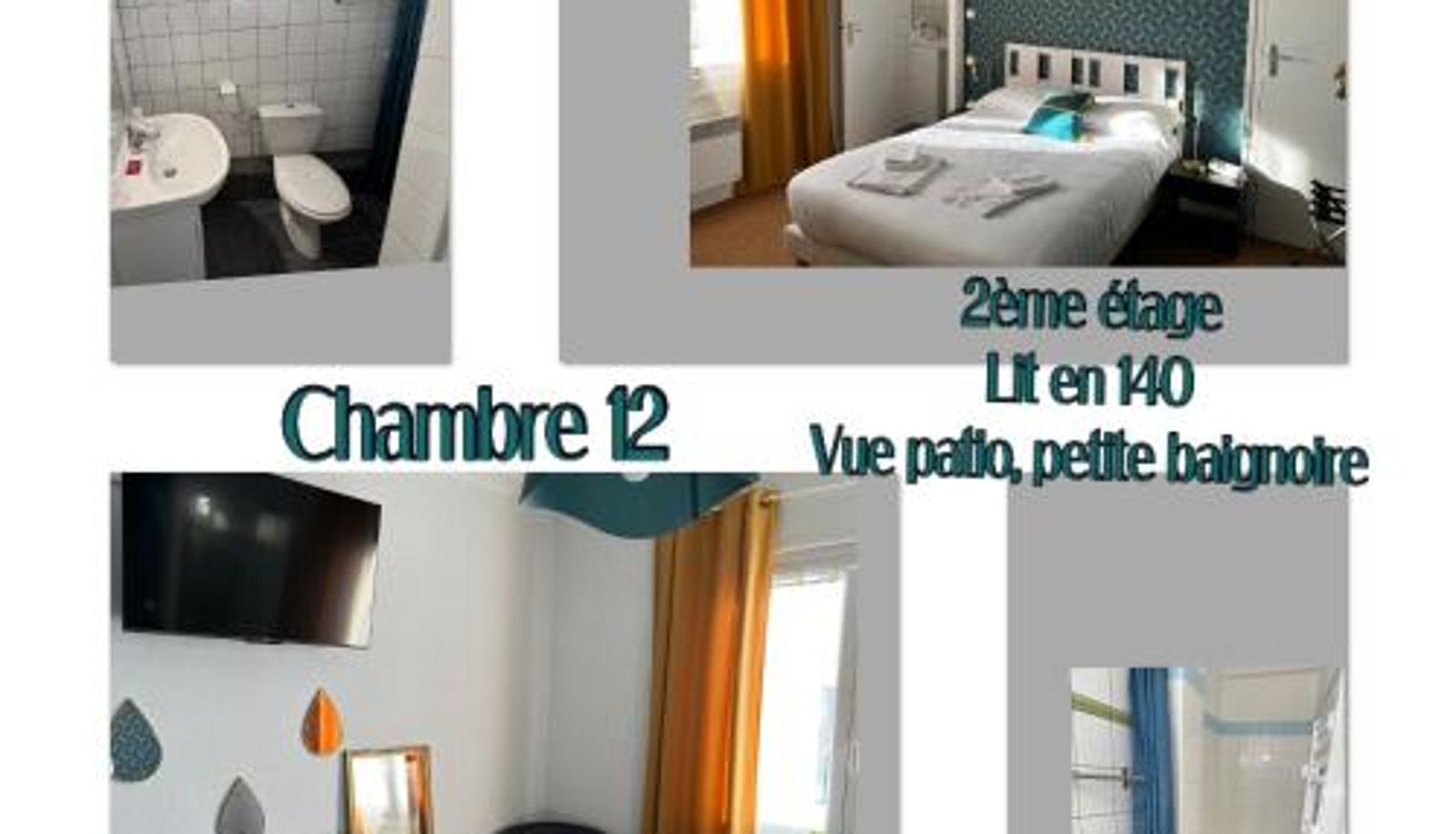 Chambre - proche du centre ville  chambres climatisées et son studio non climatisé  Front de mer Hotel Le Crist Al