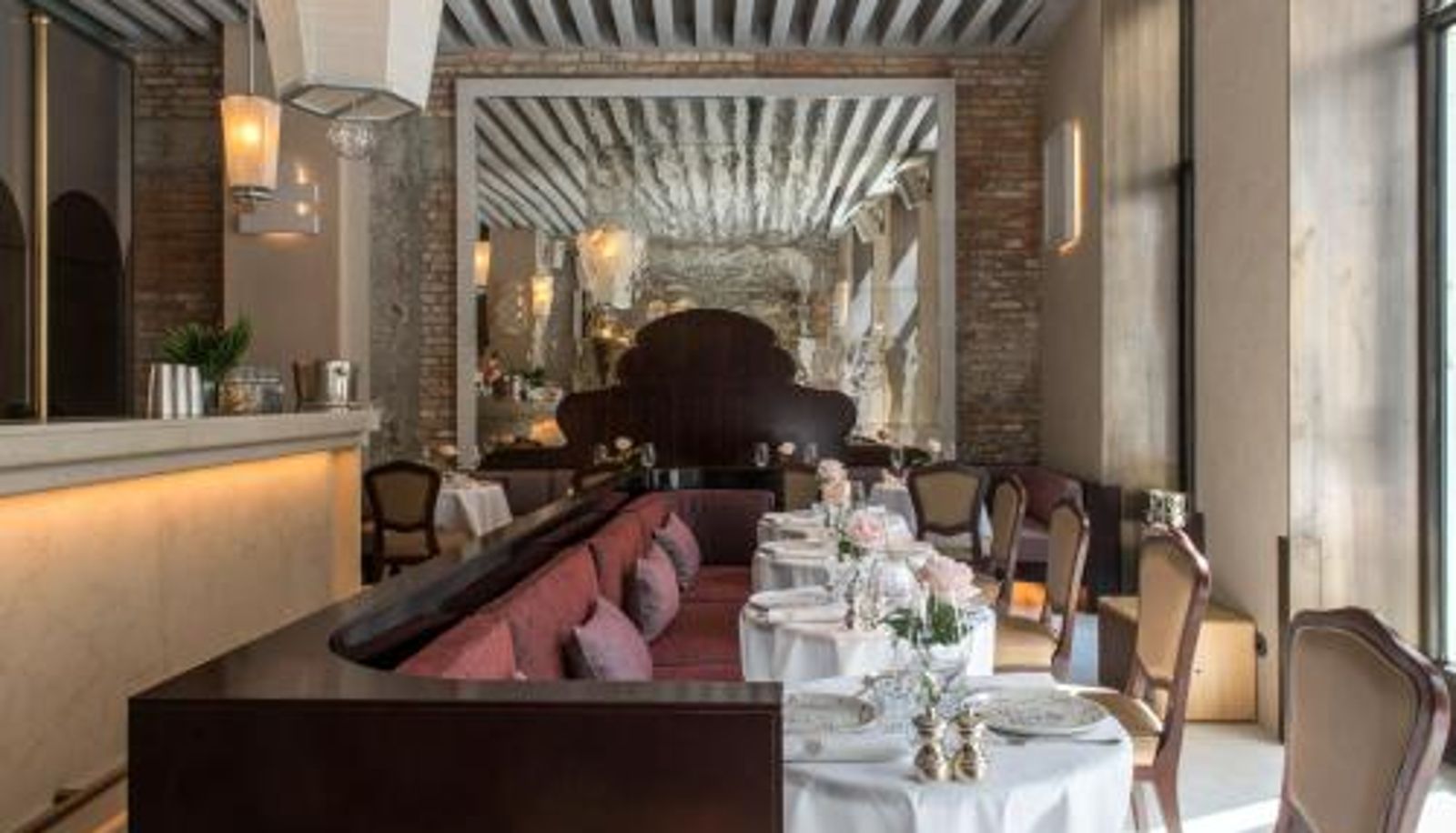 Salle de petit-déjeuner dans le restaurant - Nolinski Venezia - Evok Collection