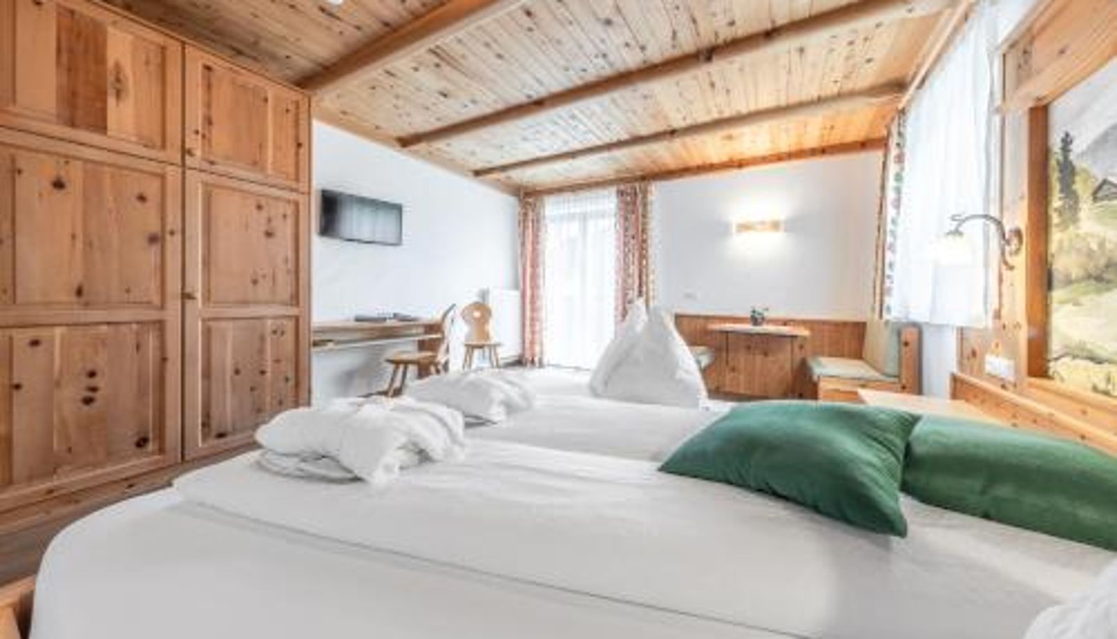 Dreibettzimmer - Hotel Pension Odles