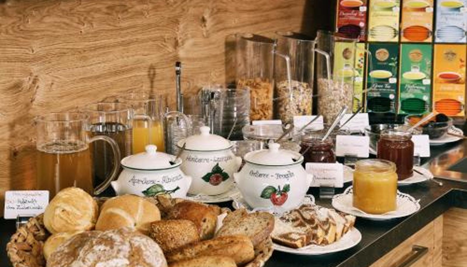 Frühstücksraum innerhalb des Restaurants - Garni Oberanger