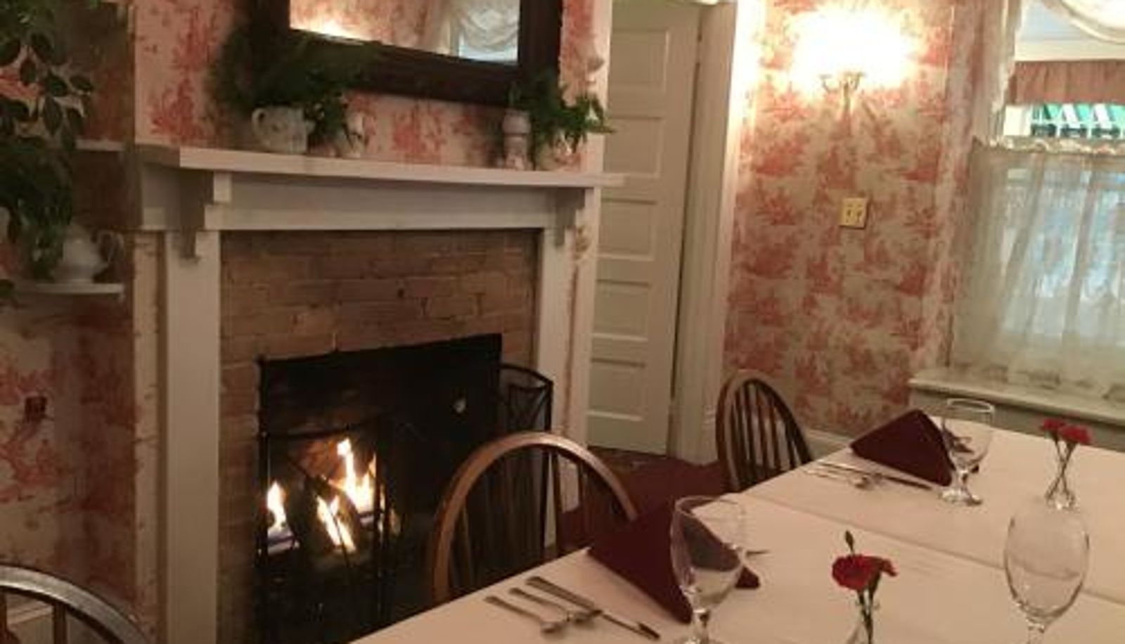 Breakfast room within the restaurant - Red Rocker Inn