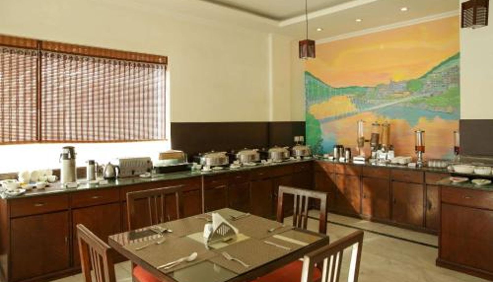 Breakfast room within the restaurant - Hotel Dewa Retreat- A Himalayan Boutique Hotel