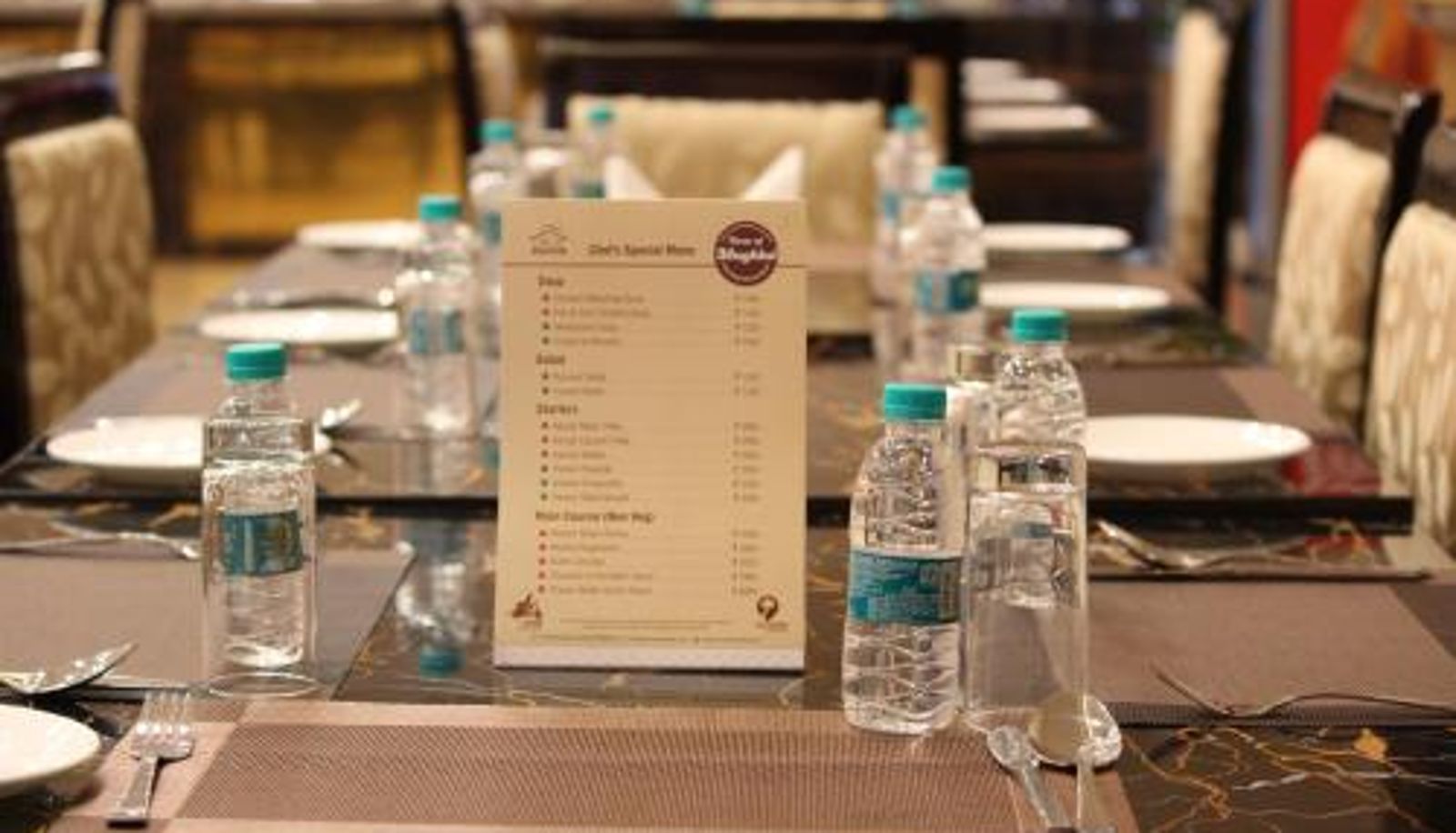 Breakfast room within the restaurant - S R Continental