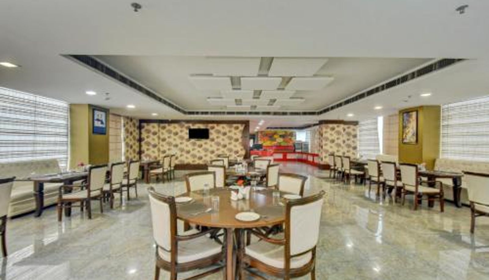 Breakfast room within the restaurant - Patel Nagar Treebo Elysee