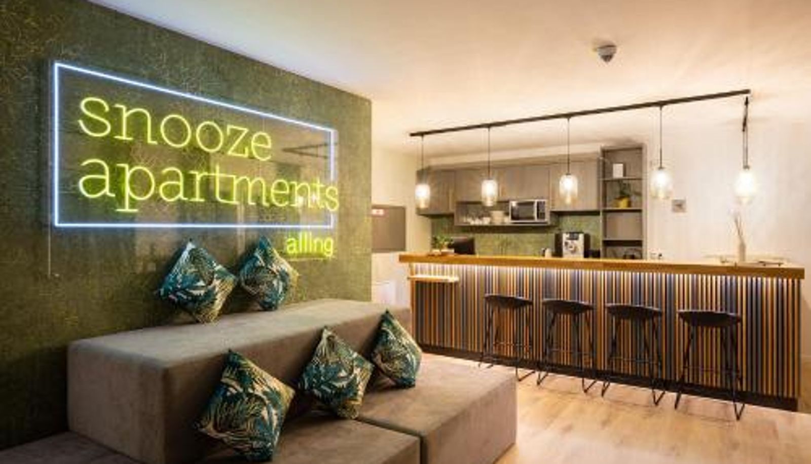 Rezeption - Snooze Apartments Alling