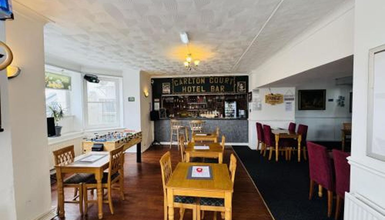 Breakfast room within the restaurant - Carlton Court Hotel