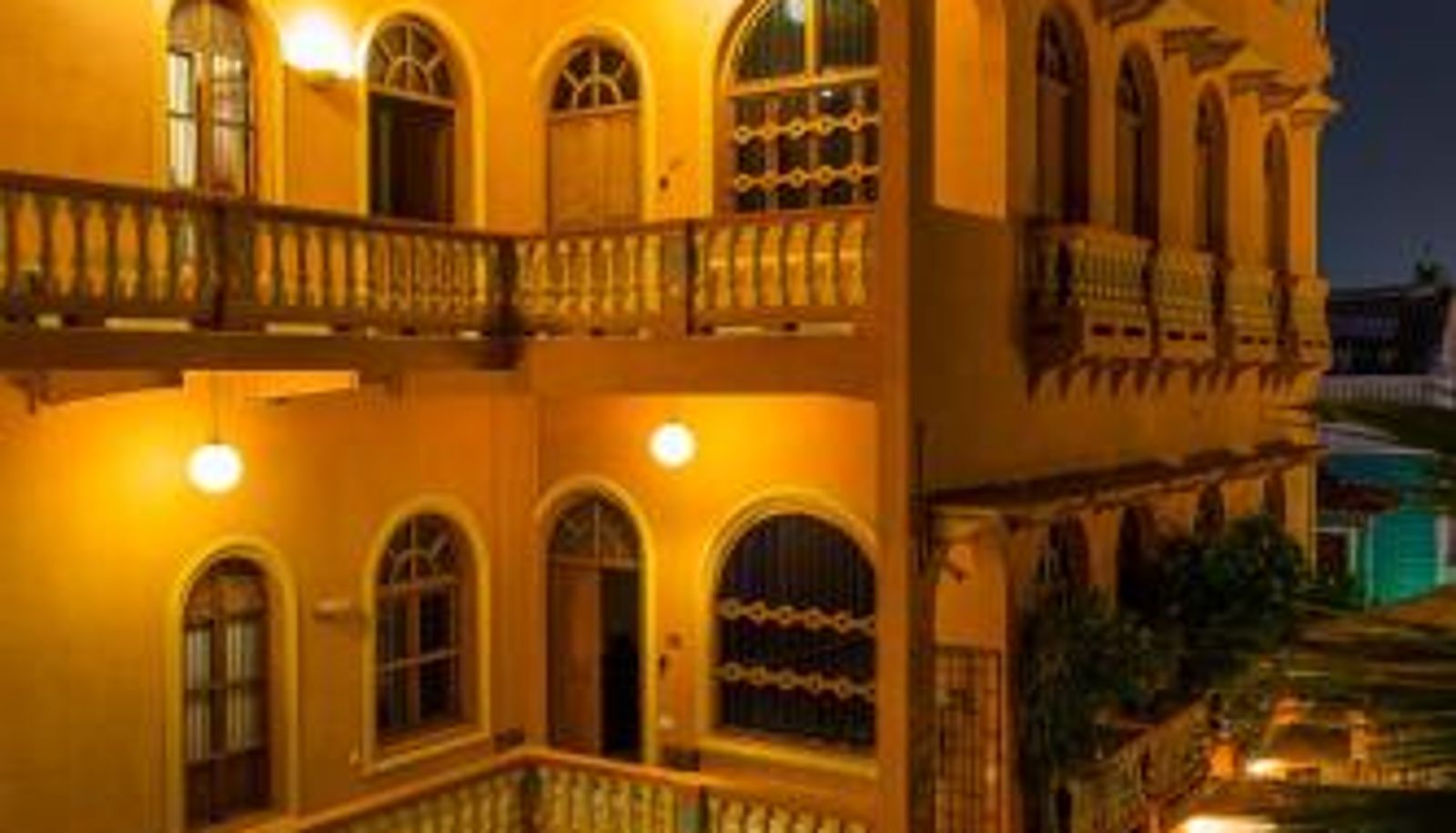 Zewnętrzna część hotelu - Casa Morales Getsemaní
