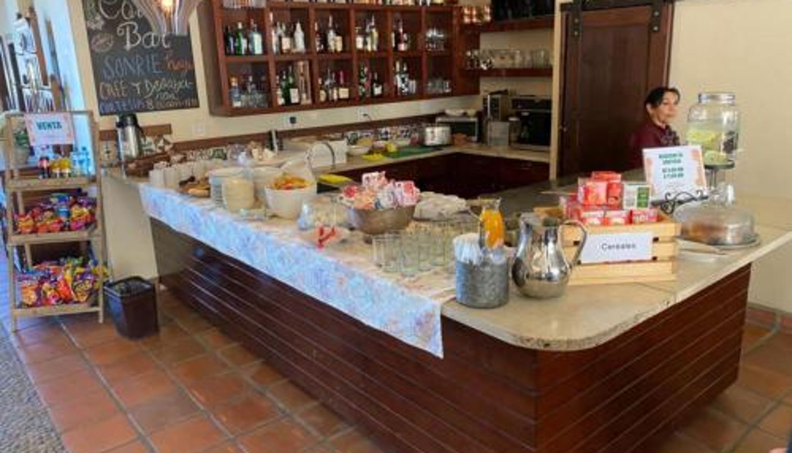 Breakfast room within the restaurant - Hotel Hacienda Santana