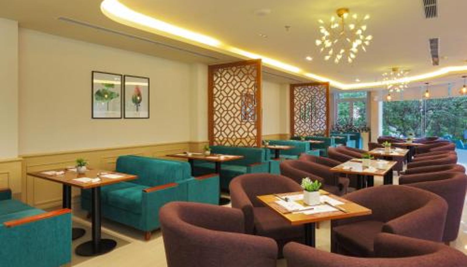 Breakfast room within the restaurant - Golda Hotel