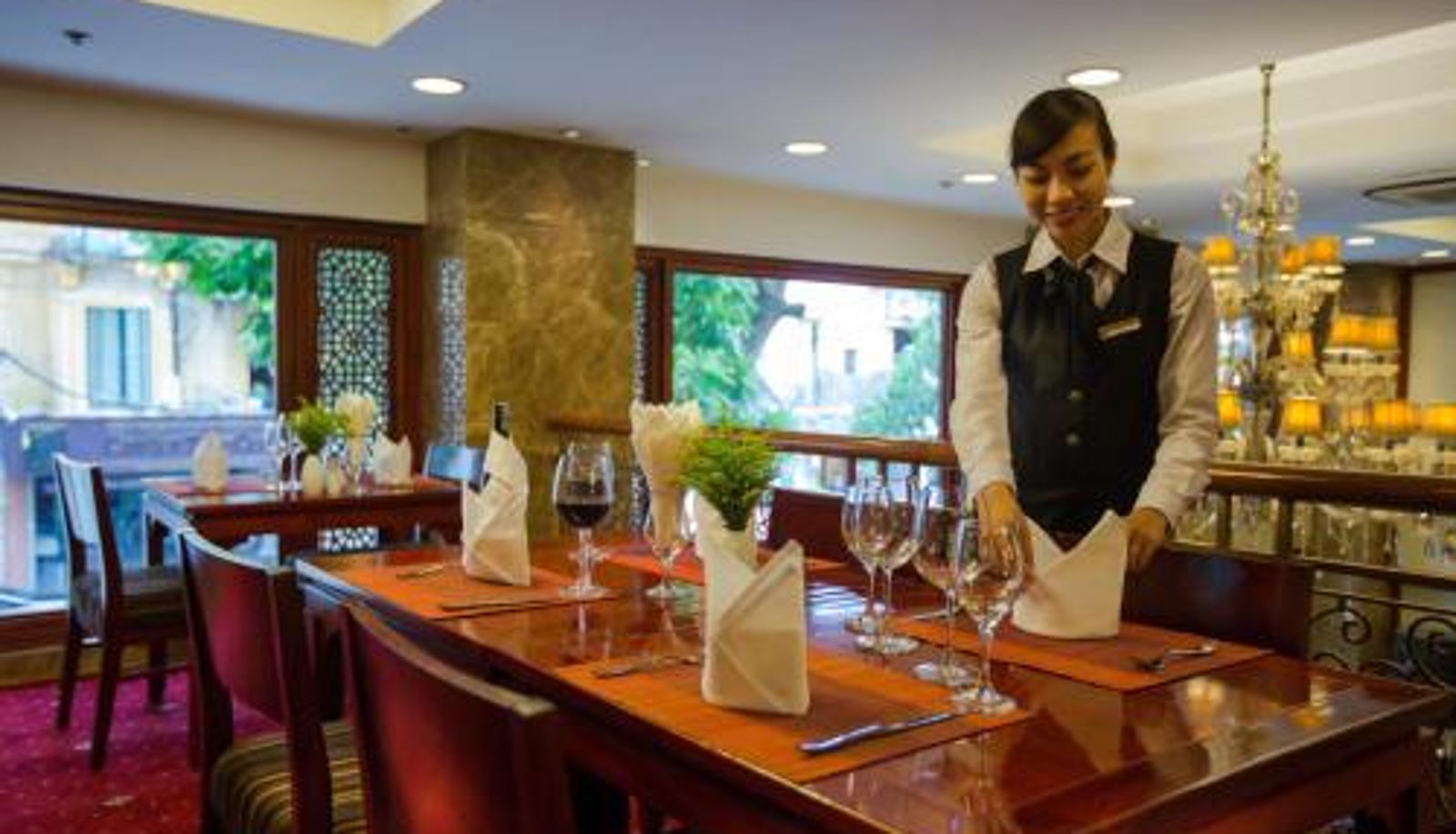 Breakfast room within the restaurant - Conifer Boutique Hotel