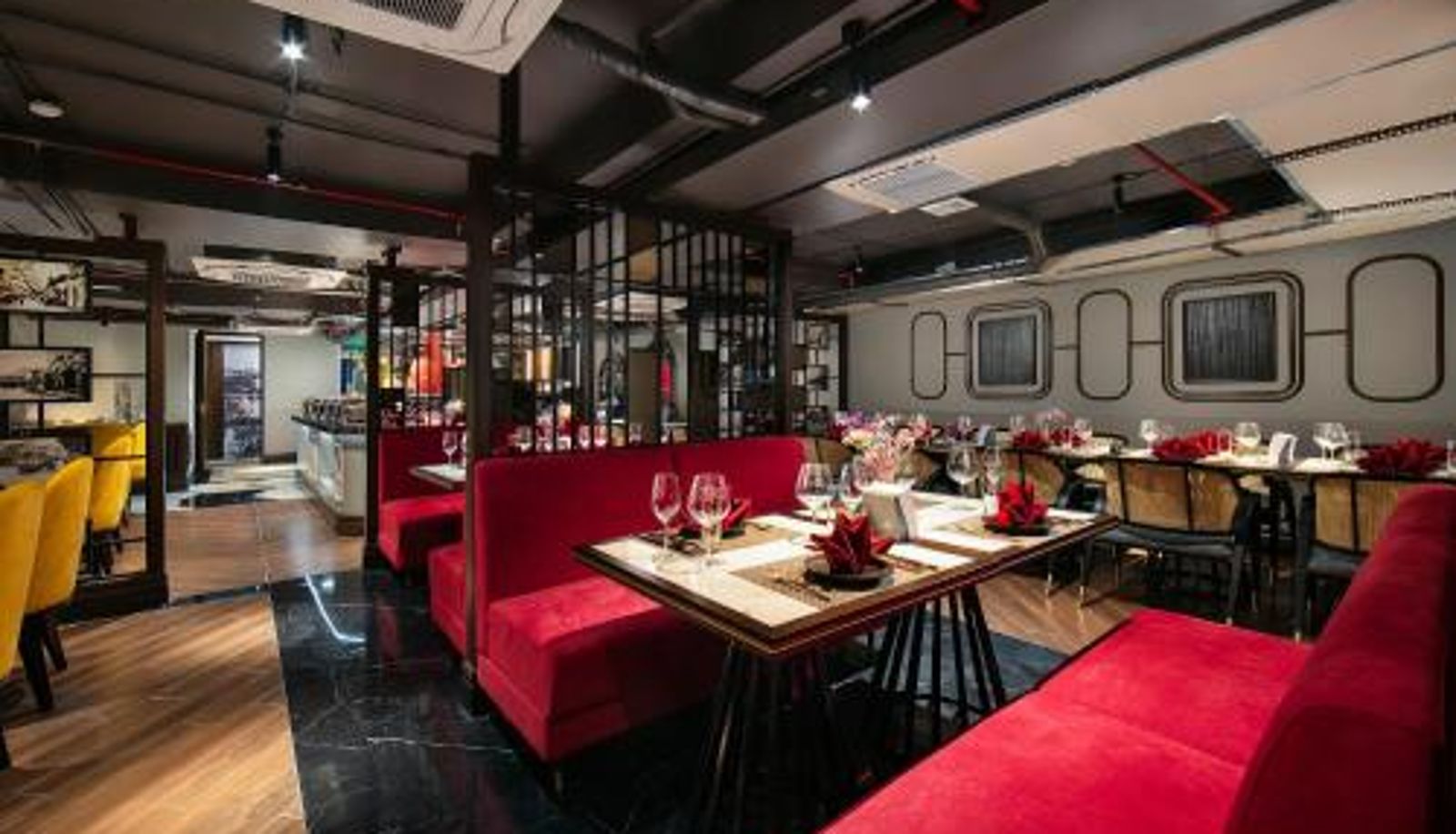 Frühstücksraum innerhalb des Restaurants - Hanoi Lion Boutique Hotel & Spa