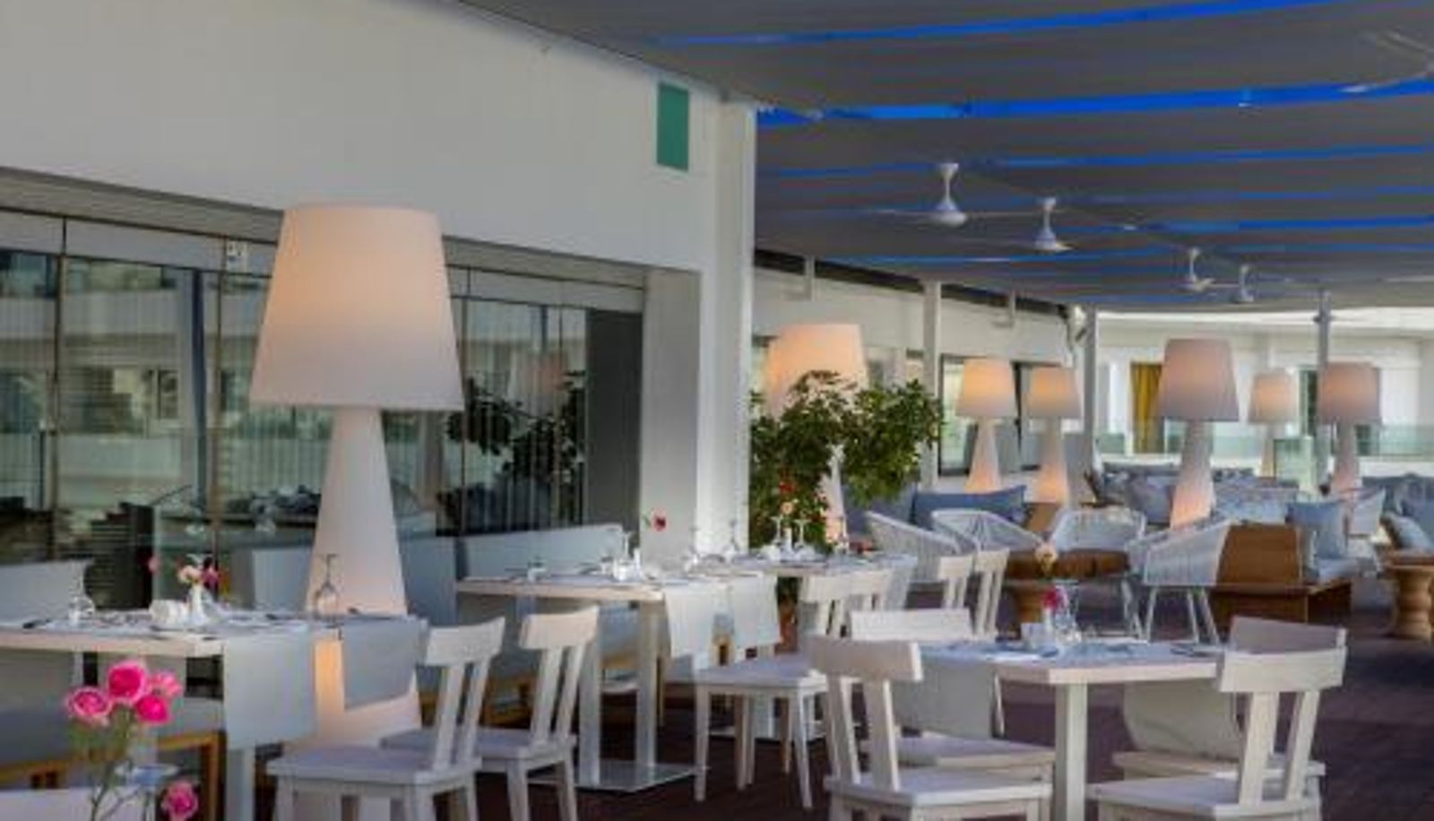 Breakfast room within the restaurant - Odessa Beach Hotel