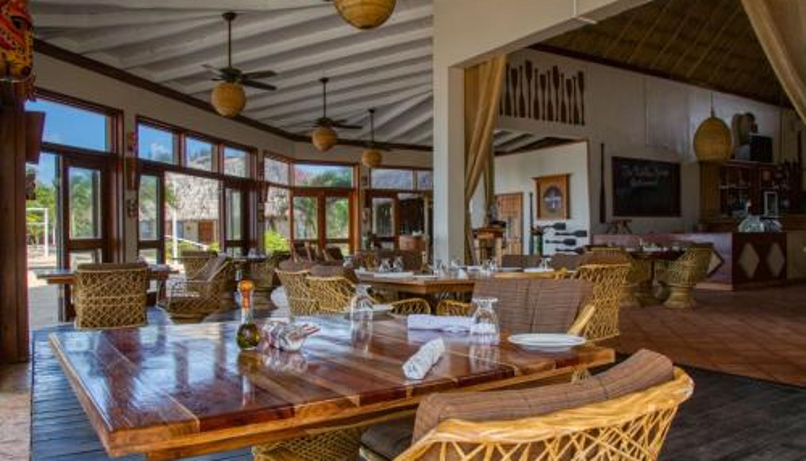 Breakfast room within the restaurant - The Colonial at Jaguar Reef
