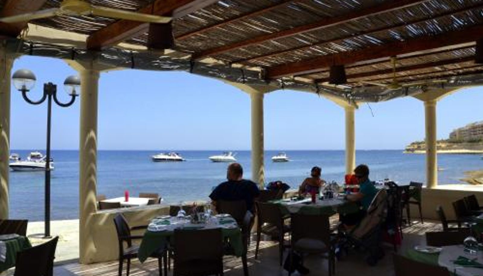 Breakfast room within the restaurant - Horizon Apartments Gozo