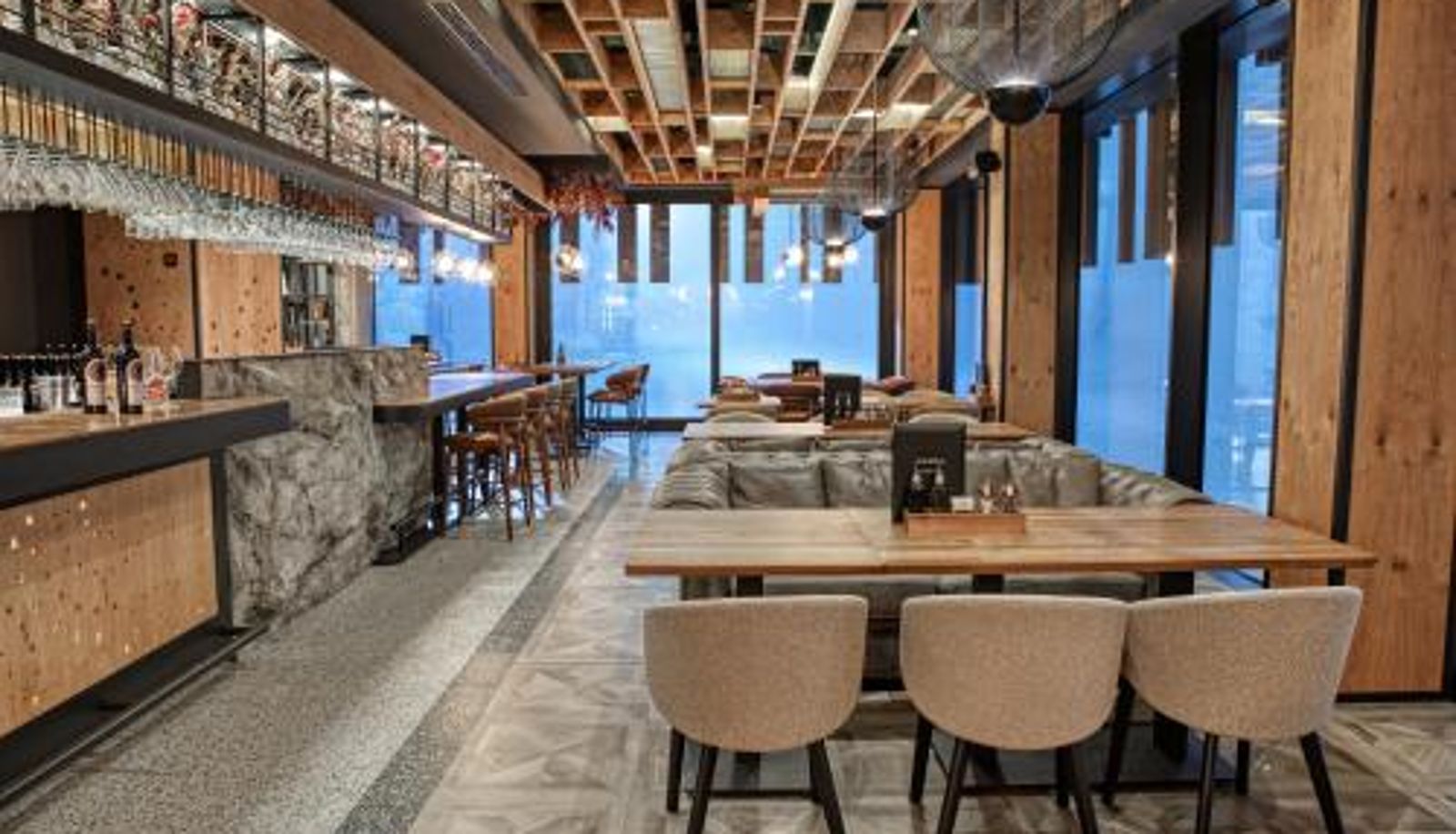 Frühstücksraum innerhalb des Restaurants - Galeria Jahorina Luxury Ski Apartments and Restaurant
