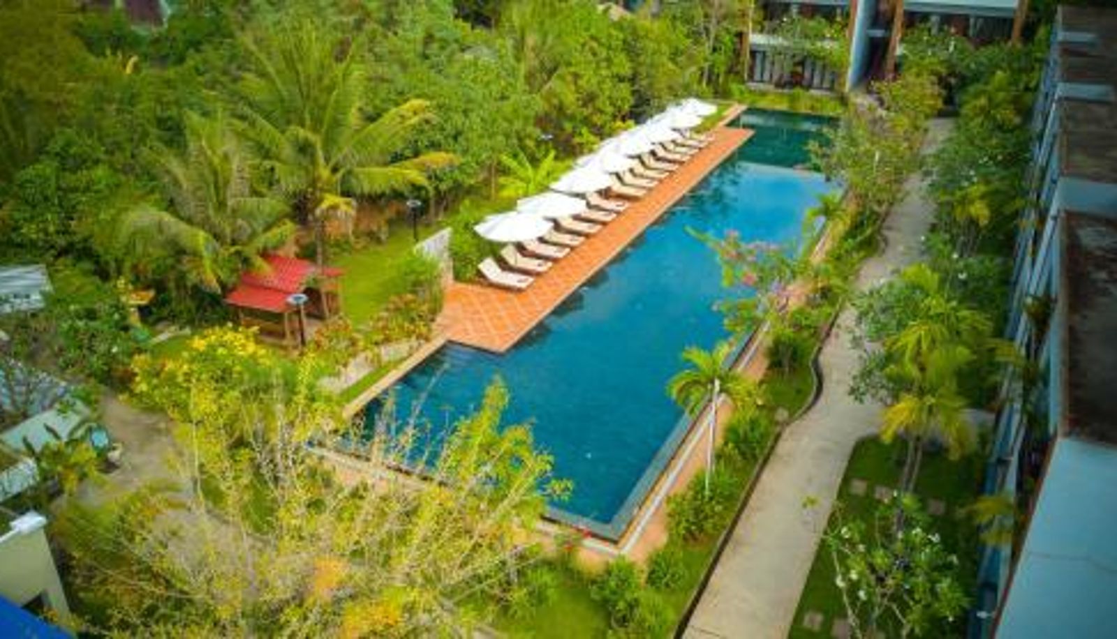 Buitenruimte van het hotel - Khmer House Resort