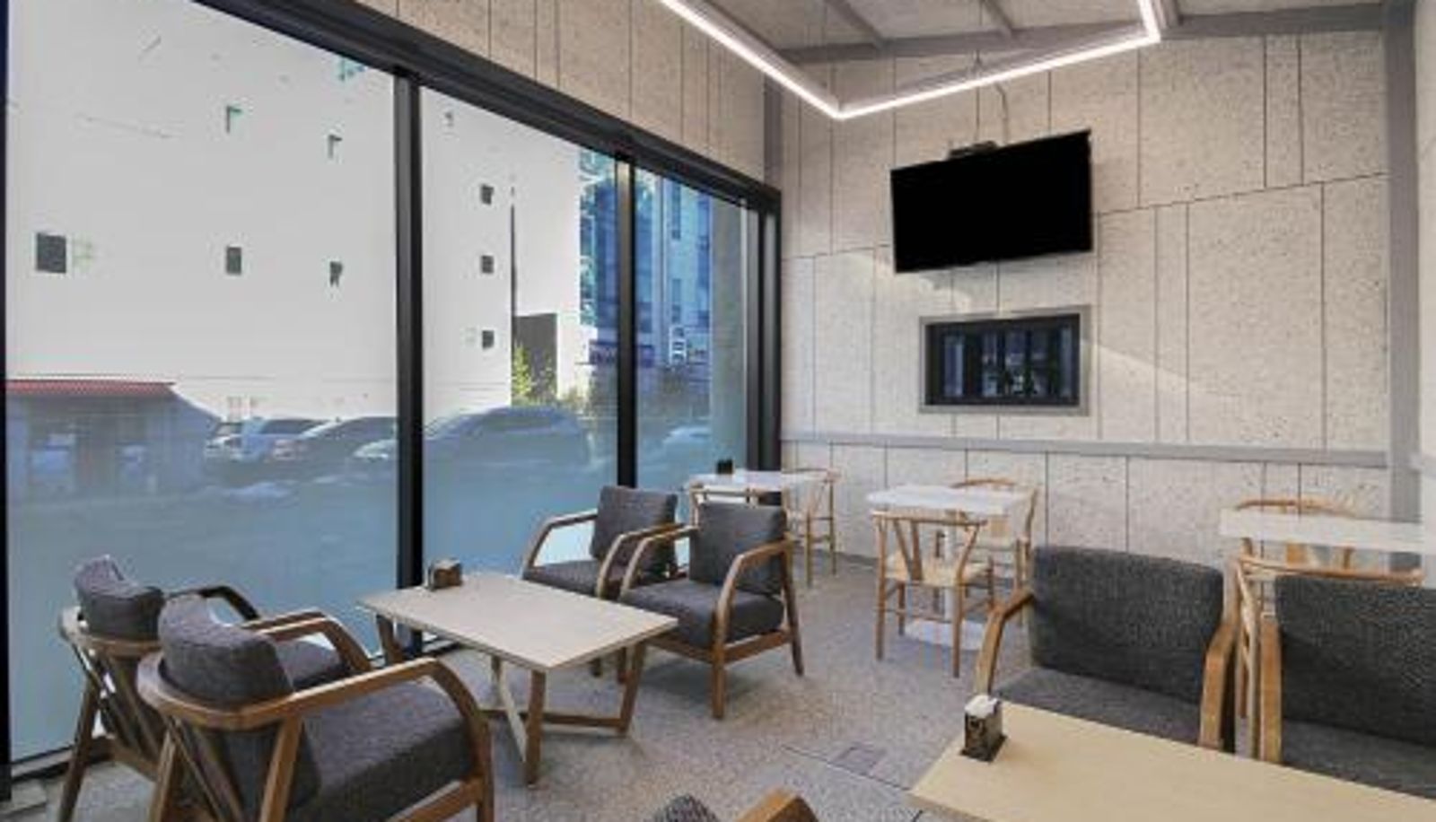 Frühstücksraum innerhalb des Restaurants - GwangJu Gwangsangu Hanam HoundHotel