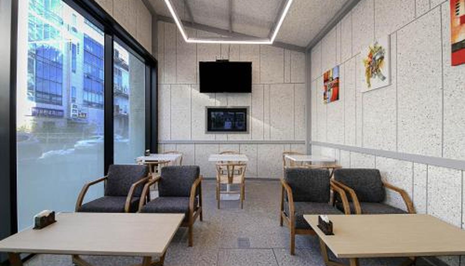 Frühstücksraum innerhalb des Restaurants - GwangJu Gwangsangu Hanam HoundHotel