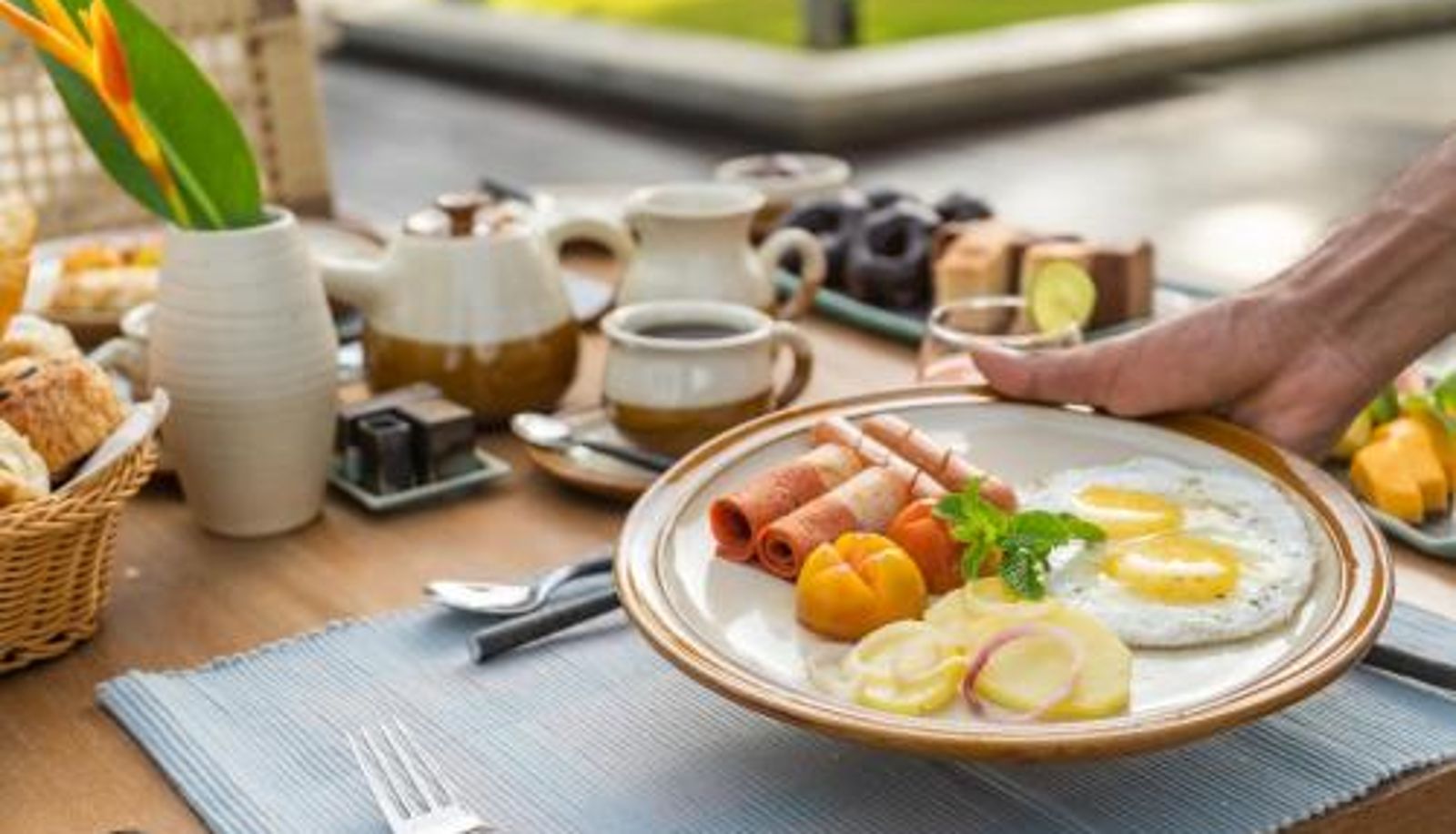 Frühstücksraum innerhalb des Restaurants - Koddu Kalpitiya