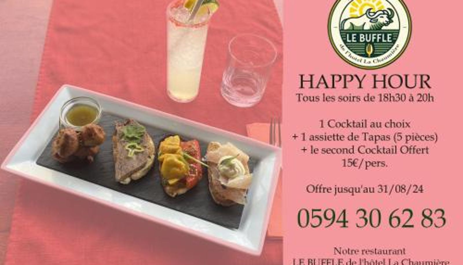 Frühstücksraum innerhalb des Restaurants - Hotel La Chaumiere