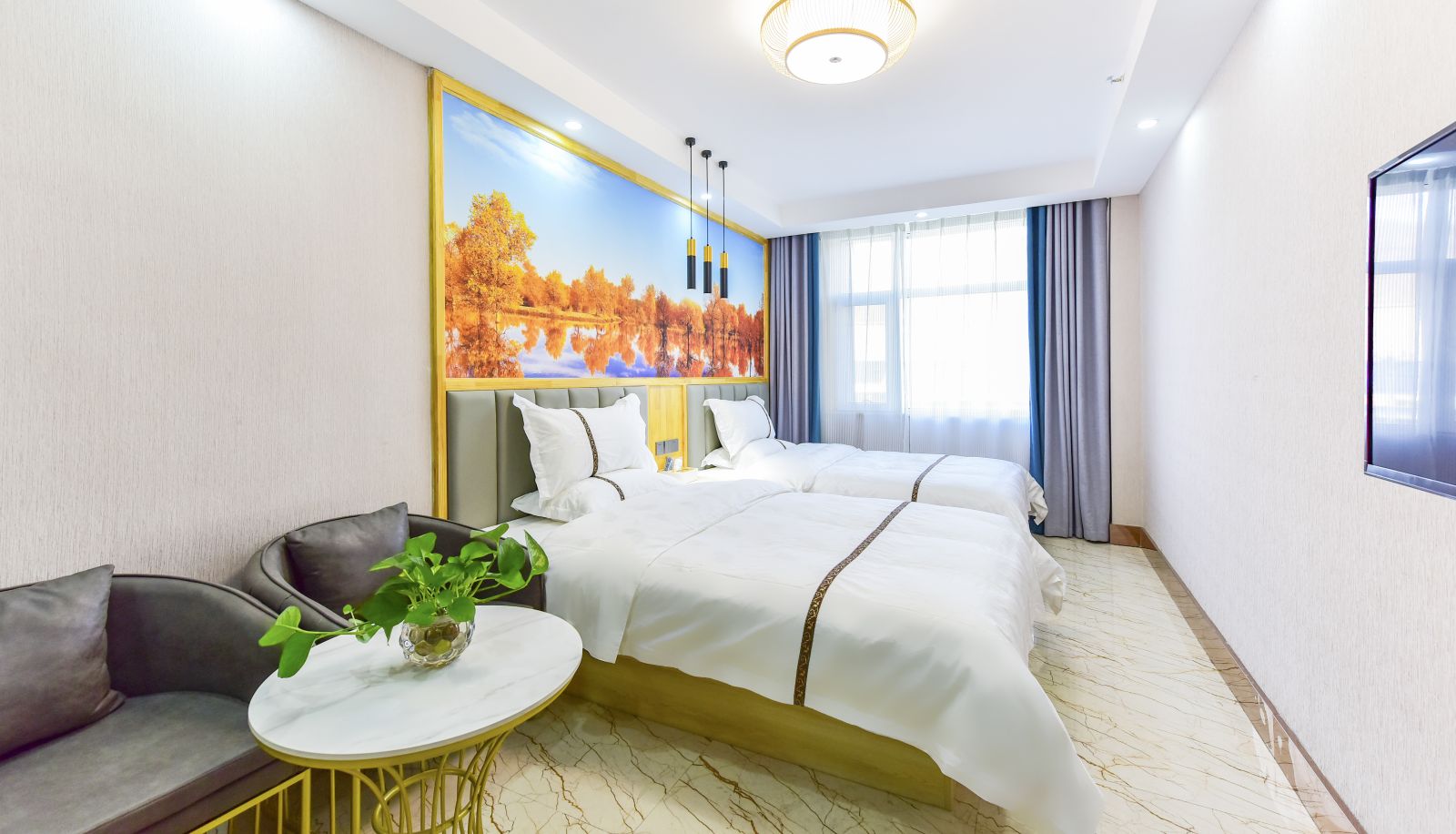 Pokój - Yilai Xining railway station jiuying Cordyceps Market Hotel