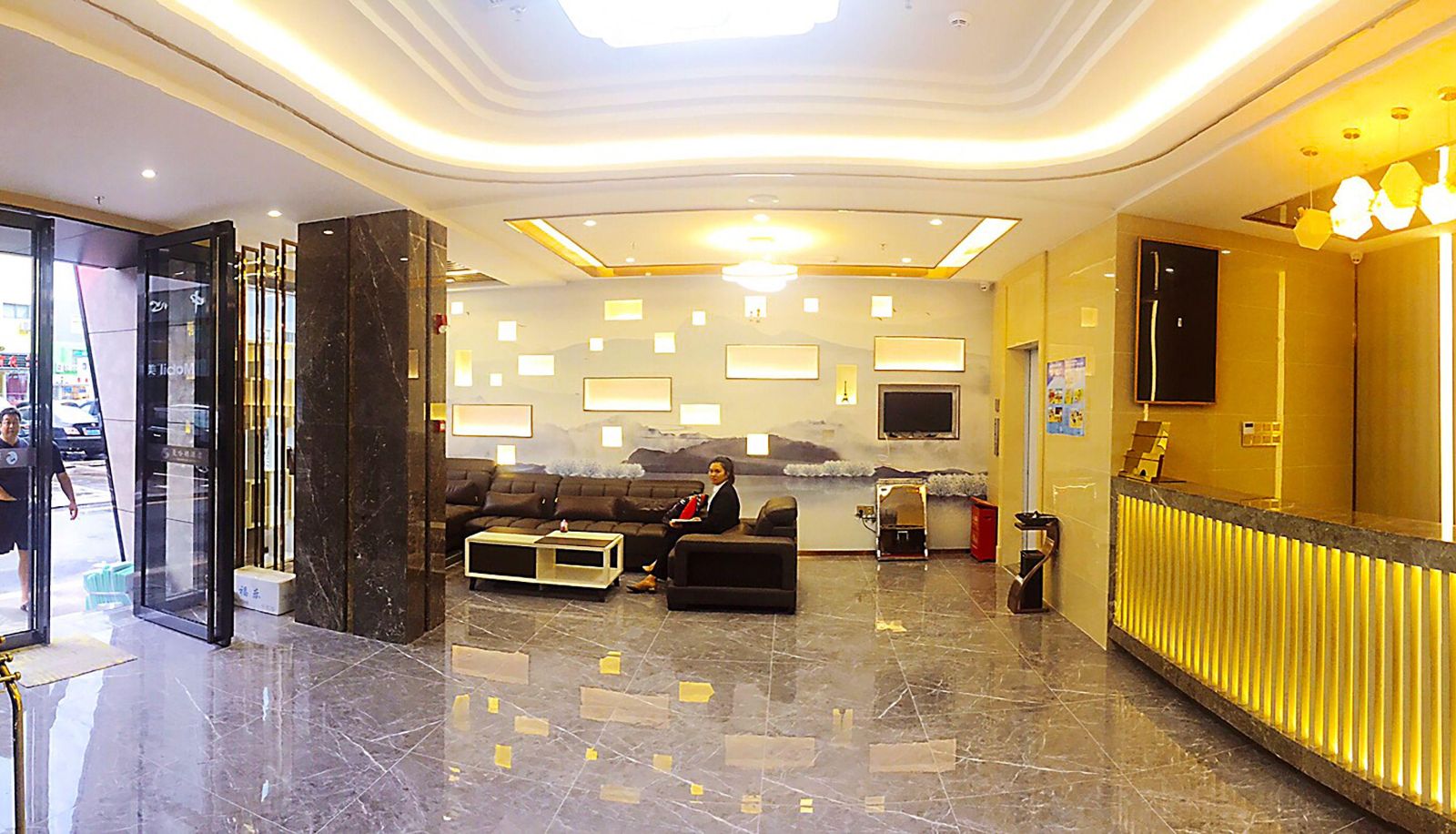 Buitenruimte van het hotel - Manhattan Fashion Hotel (Gong Ming Da Dong Ming City Plaza Store)