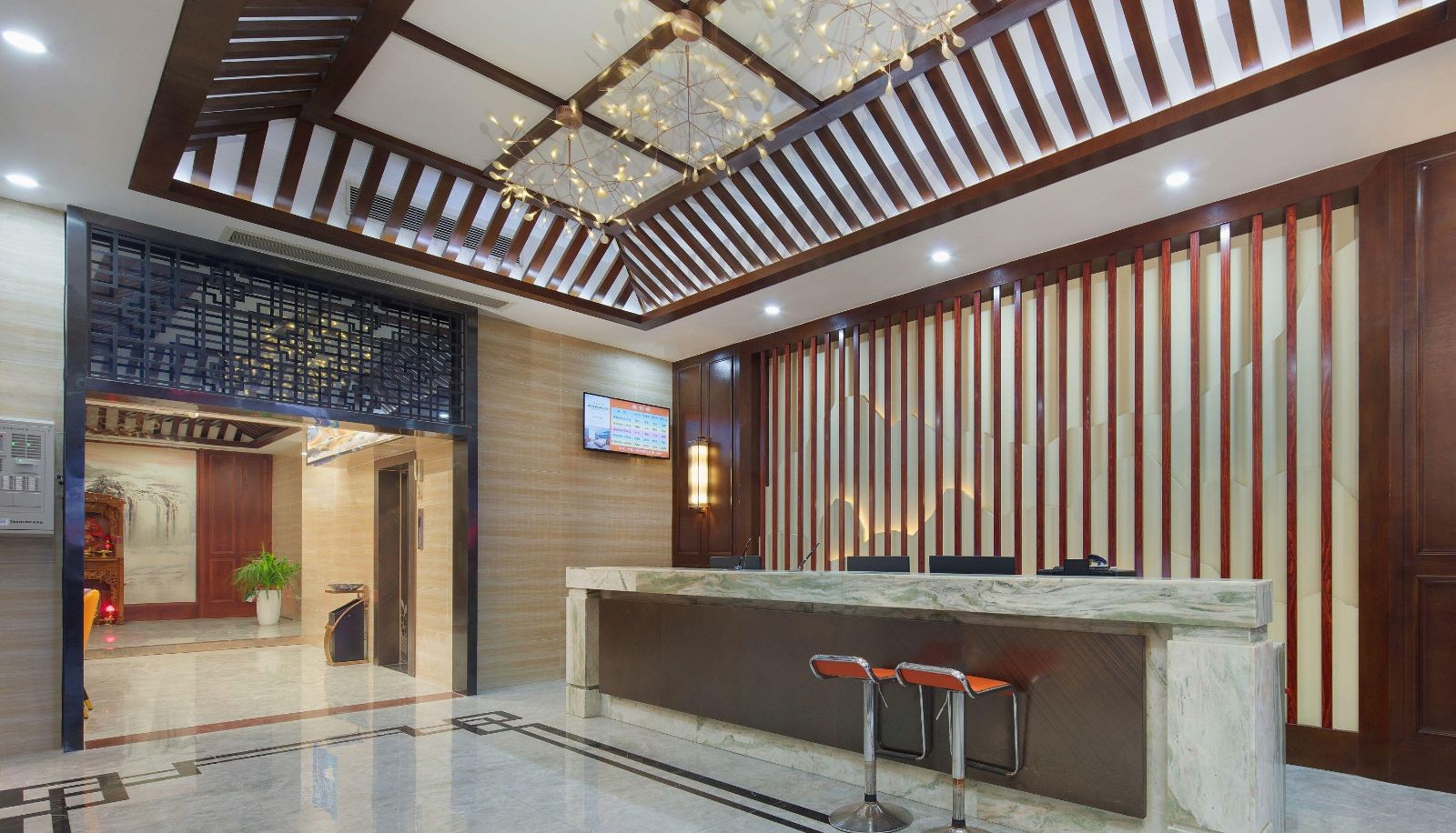 Buitenruimte van het hotel - AHAO Yahao Light Luxury Hotel (Shenzhen Fuyong Wanfu Plaza Store)