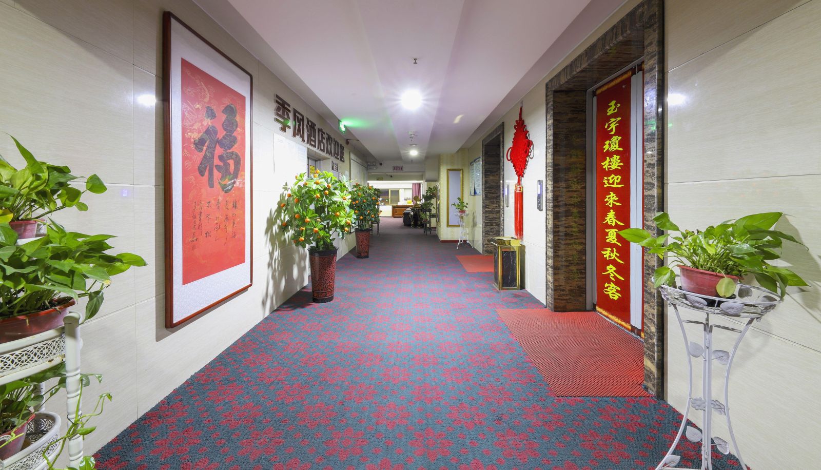 Buitenruimte van het hotel - Monsoon Hotel